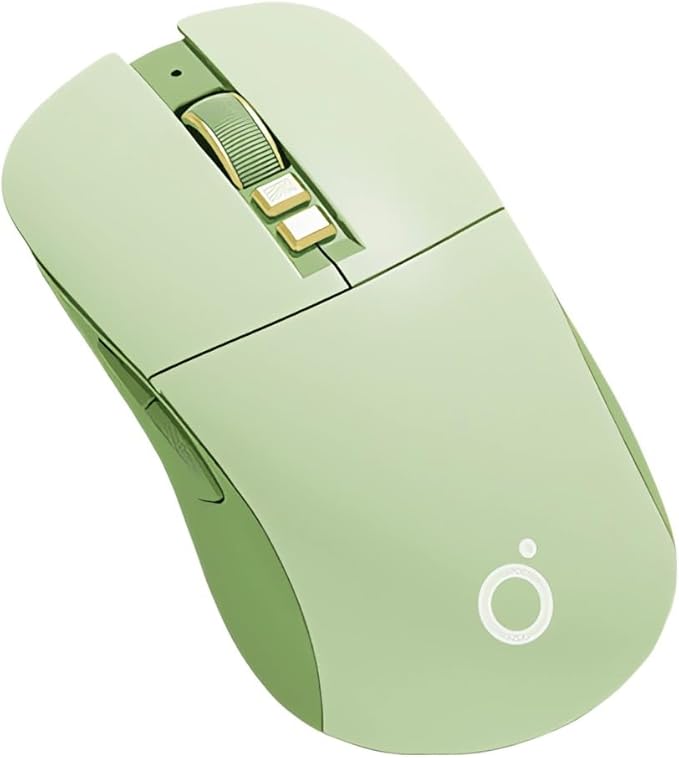 Wireless Gaming Mouse Tri-Mode 2.4GHz/Bluetooth 5.0/Wired USB-C 5-Level DPI Rechargeable Ergonomic Silent Optical Mice for iMac/MacBook/Computer/Laptop Matcha Green