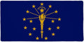 Indiana State Flag Large Gaming Mouse Pad Desk Mat with Stitched Edges Non-Slip Base for Gamer Home and Office 31.5 x 15.7