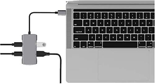 Juiced Systems QuadHUB - USB-C 4 Port Portable USB Hub - 2 USB-C 3.2 Gen 2 Ports | 2 USB-A USB 3.2 Gen 2 Ports