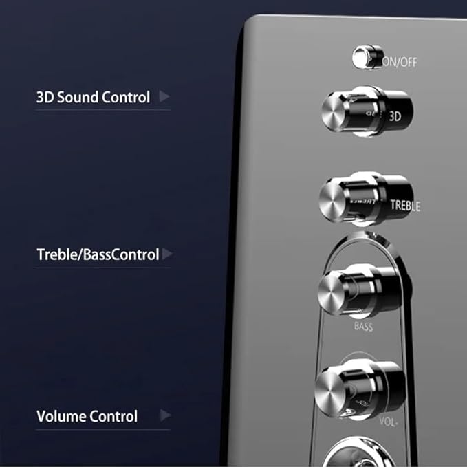 Computer Speakers Home Theater System PC Bass Subwoofer Speaker Music Surround for Boombox Desktop(E)