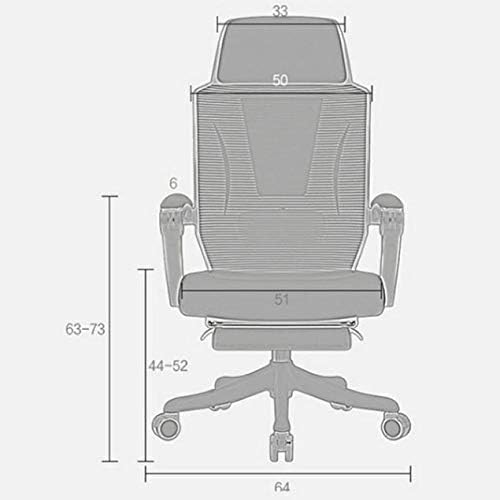 Office Chair Gaming Chair Computer Chair Home Reclining Office Chair Capacity Ergonomic Computer Mesh Recliner Executive Swivel Office Desk Chair Task Chair (Color : B)