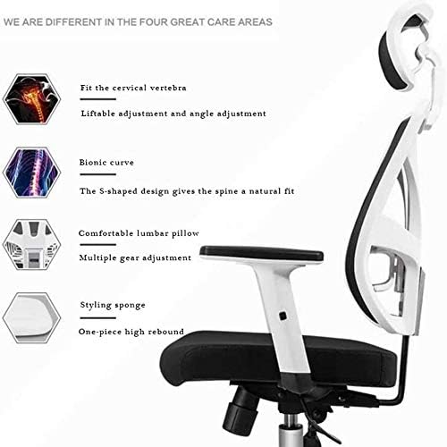 Office Chair Gaming Chair Computer Chair Reclining Computer Chair Home Modern Minimalist Office Study Lifting Backrest Waist Swivel Chair Net Gaming Seat (Color : 3-Pack)