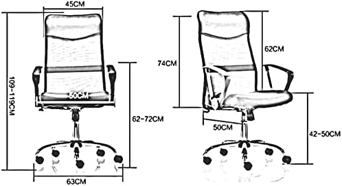 Office Chair High Back Gaming Chair Ergonomic Chair Office Chair 360 Degree Swivel Chair Mesh Lumbar Support Work Chair Game Chair Chair (Color : Black) Needed