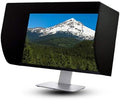 Adjustable Leather Monitor Hood – Universal Sunshade for 19-32 Inch Screens Multi-Function Light Blocker Compatible with All Brands Reduces Glare &amp Enhances Focus