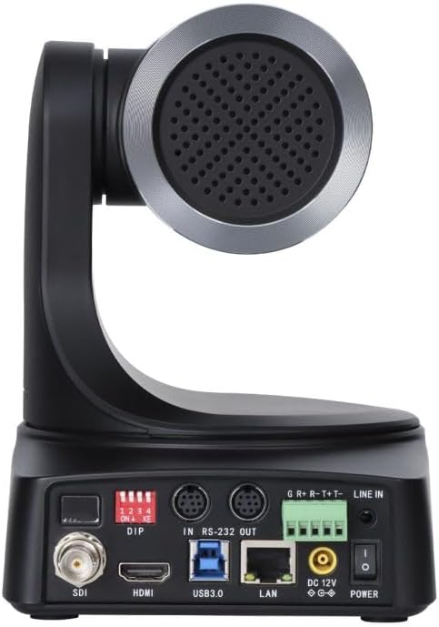 Kingdom 4K PTZ Camera KRVC4KB for Live Streaming with 20x Optical Zoom - Black