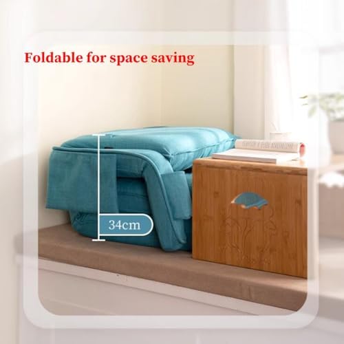 Floor Chair Floor Chair with Backrest Foldable Floor Chair Foldable Floor Gaming Chair with 6 Positions Lazy Sofa Meditation Chair Window Chair Foldable Floor Sofa with Armrests (/Blue B)