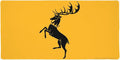 Game of Thrones Baratheon Sigil Large Gaming Mouse Pad Desk Mat with Stitched Edges Non-Slip Base for Gamer Home and Office 31.5 x 15.7
