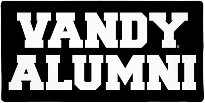 Vanderbilt University Alumni Large Gaming Mouse Pad Desk Mat with Stitched Edges Non-Slip Base for Gamer Home and Office 31.5 x 15.7