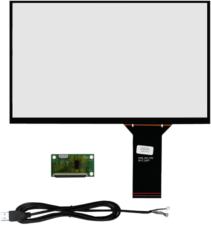 Generic 10.1/11.6/13.3/14/15.6 Inch Universal Computer Industrial Multi-touch Capacitive Digitizer Touch Screen Panel Glass With USB Driver Board Converter (10.1 inches)