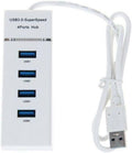 4 Port USB 3.0 Charger Hub White