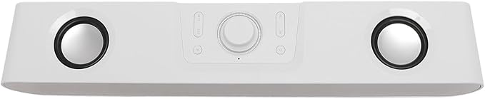GOWENIC Computer Speaker Bluetooth Computer Speaker for Laptop Support USB AUX Sound with Alarm Clock FM Radiofor Computer Desktop PC Laptop (White)