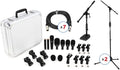 Audix FP7 Drum Microphone Bundle with Stands Cables and Case – Professional 7-Piece Mic Set for Drum Kits Snare Toms Cymbals and Kick Drum