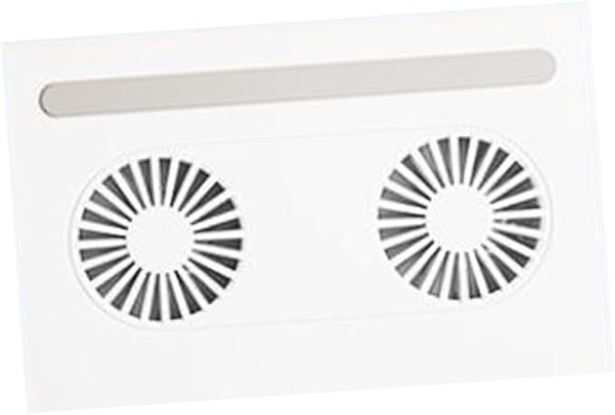 DOITOOL Ergonomic Stand Fan 2-Fan Cooling Pad Portable Radiator for Laptops and Adjustable Height
