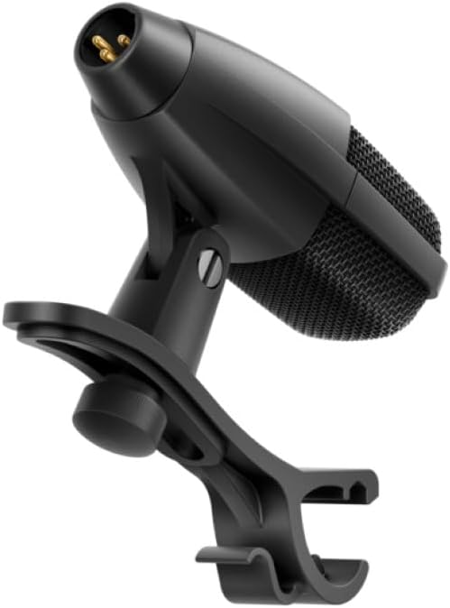 Sennheiser MD 421 KOMPAKT Multipurpose Cardioid Dynamic Microphone with Drum Clamp Bundle with On-Stage Stands MS7920B Bass Drum/Boom Combo Mic Stand XLR- XLR Cable