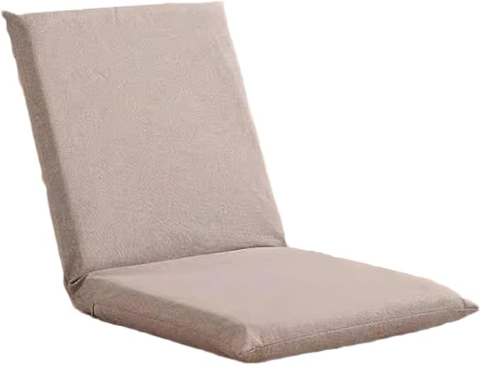 BTZHY Floor Chair Floor Chair Meditation Floor Chair Lazy Sofa Chair with Back Support Portable Floor Chair Ergonomic Lounger Sofa for Seating Gaming Reading TV WatchingKhakiS