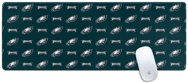 Skinit Large Gaming Mouse Pad - Officially Licensed NFL Philadelphia Eagles Blitz Series Design with Stitched Edges Waterproof Non-Slip Rubber Base Desk Mat for Keyboard &amp Mouse