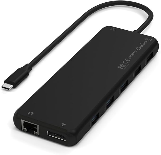 Satechi 13-in-1 USB-C Triple Display Multiport Adapter for Windows &amp Single Extended Display for Mac 8K DP (Windows Only) Dual 4K HDMI USB-A/C 10Gbps 85W PD Ethernet Audio