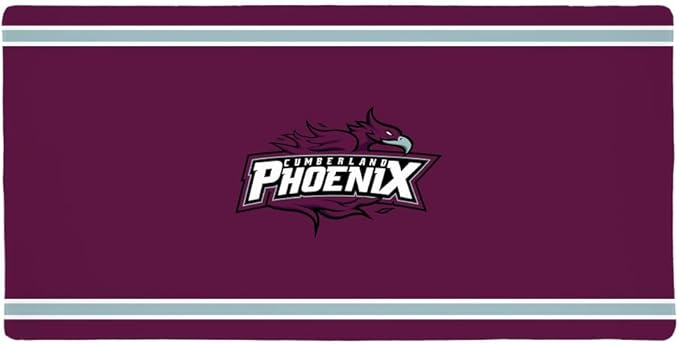 Cumberland University Phoenix Primary Logo Stripes Large Gaming Mouse Pad Desk Mat with Stitched Edges Non-Slip Base for Gamer Home and Office 31.5 x 15.7