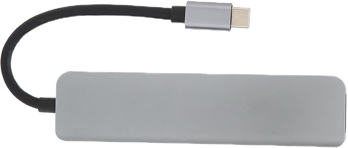 6 in 1 USB C Docking Station Aluminum Alloy Expansion Dock Multifunctional Hub with 4K USB 30. PD Fast Charging for Type C Laptops and Smartphones Slim Portable