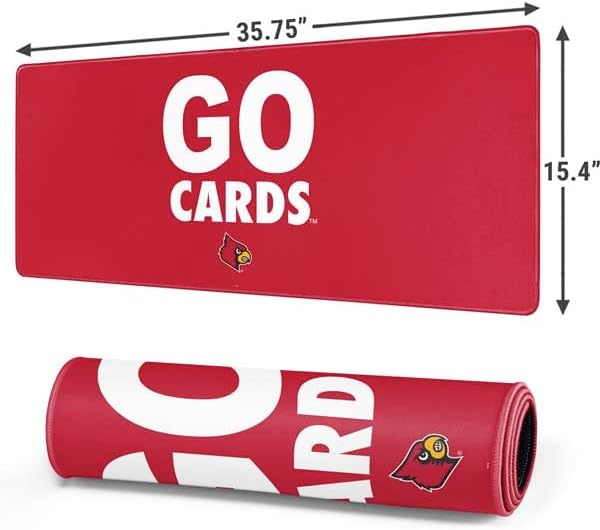 Skinit Extra Large Gaming Mouse Pad - Officially Licensed Go Cards Design with Stitched Edges Waterproof Non-Slip Rubber Base Desk Mat for Keyboard &amp Mouse 35.75 x 15.4 inches