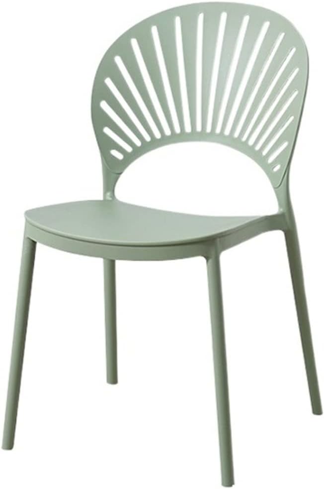 Adjustable Office Computer Chair with Armrest Dining Chair Backrest Home Outdoor Creative Leisure(Matcha Color)