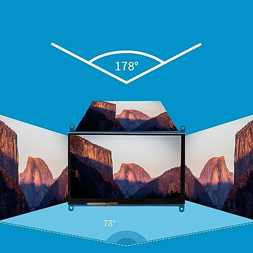 ASHATA 7 Inch Capacitive Touchscreen Monitor 1024X600 LCD Display Screen Support 5 Point Touch Portable Monitor for for System Drive