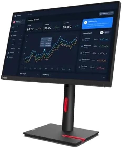 Lenovo ThinkVision T22i-30 21.5 Full HD WLED LCD Monitor - 16:9 - Raven Black
