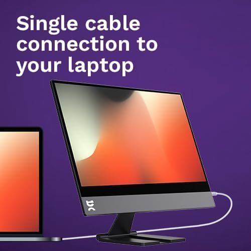 espresso Displays 15 + Ergonomic Magnetic Stand+ | Ultra-Thin 1080p Premium Portable Monitor with USB-C Connectivity Ergonomic Setup for Work Travel and Multi-Device Compatibility