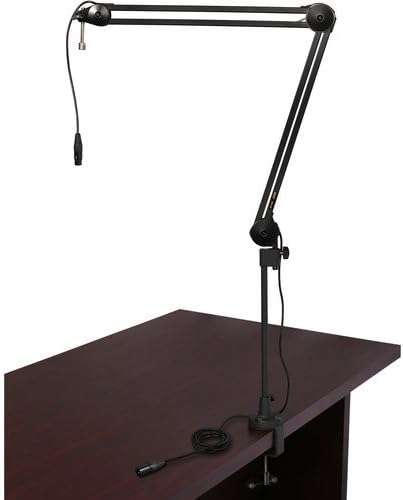 Heil Sound PR 77D Large-Diaphragm Dynamic Microphone (Purple) with BAI-2X Two-Section Broadcast Arm with Internal Springs and Integrated XLR Cable