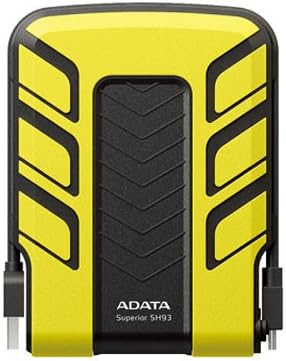 ASH93-1TU-CYL Superior SH93 1 TB 2.5 External Hard Drive - 1 Pack - Box - Yellow