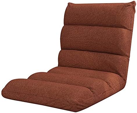 BTZHY Floor Chair Floor Chair Lazy Sofa Removable and Washable Foldable Meditation Chair with Backrest 5 Gears Freely Adjustable Single-Story Chair for Balcony Bedroom (Color : Gray)