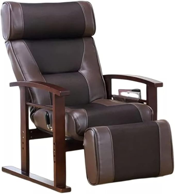 Office Chair Gaming Chair Computer Chair Height Adjustable Leather Recliner with Pull Out Stool Living Room Reclining Sofa Chair Armchair Furniture (Color : Rosso Size : M)