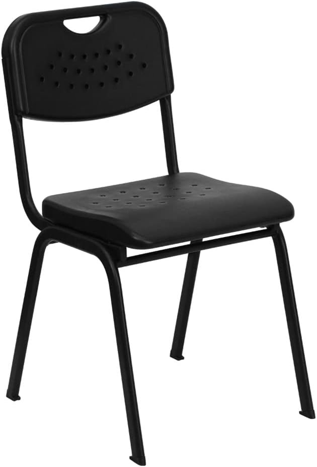 Modern Black Gaming Chair 880 Lb. Capacity Adult Office Foldable Contoured Back Metal Frame Foam Seat Rectangular Shape Indoor Use