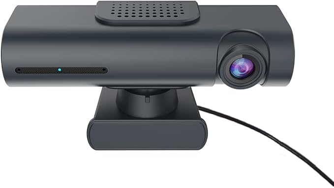 Project Telecom Hawk AI 4K Auto Tracking PTZ Webcam Gesture Control Wired USB-A &amp USB-C Black Compatible with Microsoft Teams Zoom Cisco Webex