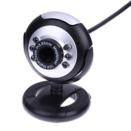 0.5 Mega Pixels 50M 6 LED USB Webcam Camera with Mic for PC Laptop Computer