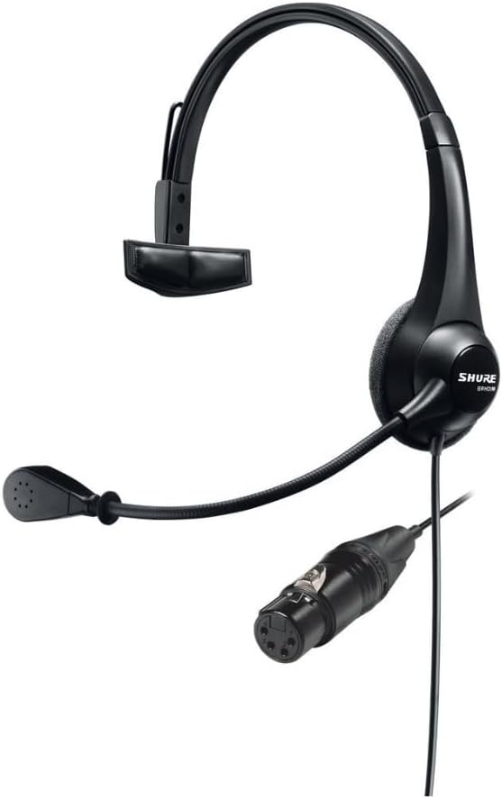 Shure BRH31M-NXLR4F Lightweight Single-Sided Broadcast Dynamic Microphone Headset