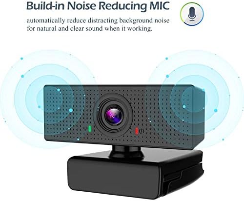 Computer Camera HD 1080P Webcam USB with Mic Mini Computer Camera Flexible Rotatable for Laptops Desktop Webcam Camera Online Education (Color : 2)