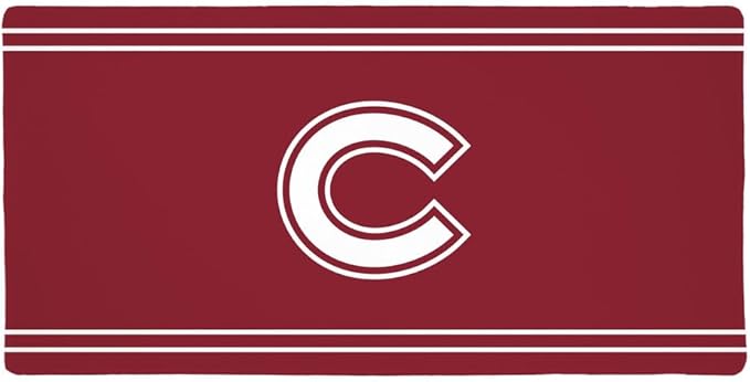 Colgate University Raiders Primary Logo Stripes Large Gaming Mouse Pad Desk Mat with Stitched Edges Non-Slip Base for Gamer Home and Office 31.5 x 15.7