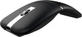 Mikayoo Foldable Arc Wireless Mouse Bluetooth 5.1 &amp 2.4G Dual Mode Rechargeable Travel Mouse Silent Click 3 Adjustable DPI Slim Portable Mouse for Laptop PC Mac Office &amp Travel (Black)