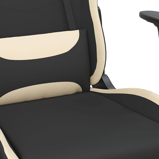 Black Cream Gaming Chair Ergonomic Footrest Comfy Adjustable Desk Gamer Seat Room Chairs