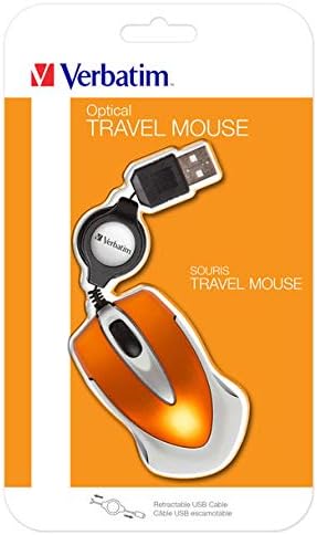 Verbatim Go Mini USB Optical 1000DPI Orange - mice (USB Office Wheel 49023