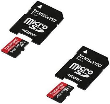 Samsung SM-G930F Cell Phone Memory Card 2 x 64GB microSDHC Memory Card with SD Adapter (2 Pack)