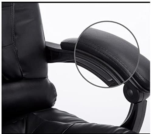 Ergonomic Executive Office Chair with PU Leather High Back 360° Swivel Adjustable Height &amp Silent PU Casters