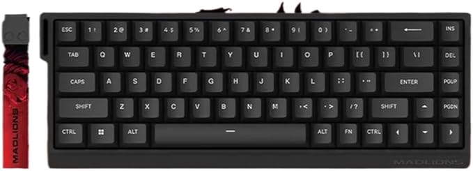 60/68HE Magnetic Switch Wired Gaming Keyboard Hot Swap Rapid Trigger Custom Keyboard Compatible with PC Gamer Accessories(MAD 68 HE Standard)