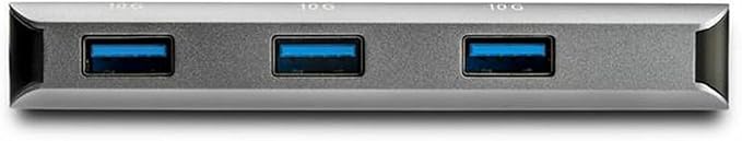 StarTech.com 3 Port 10Gbps USB C Hub with SD Card Reader - 3x USB-A &amp 1x SD Slot - Portable USB 3.1 Type C Adapter Hub - Laptop Hub - USB Bus Powered - Thunderbolt 3 Compatible  TAA (HB31C3ASDMB)