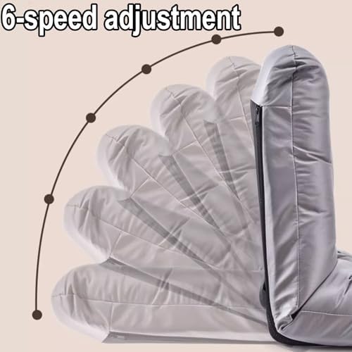 BTZHY Floor Chair Indoor Adjustable Floor ChairSingle Sofa Chair Modern Folding Floor Gaming Chair 6-Position Backrest Adjustable Load Bearing 60kg Perfect for Reading Meditating with Headrest(Blue)