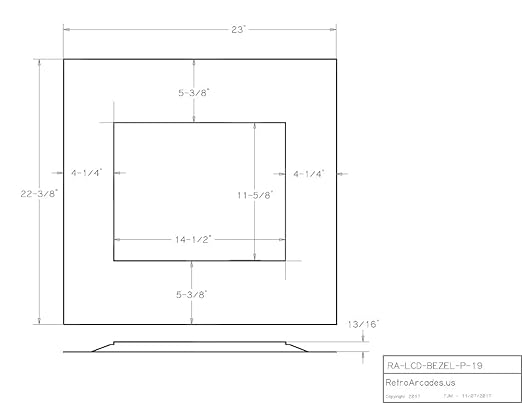 19 inch LCD Plastic Monitor Bezel