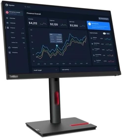 Lenovo ThinkVision T22i-30 21.5 Full HD WLED LCD Monitor - 16:9 - Raven Black