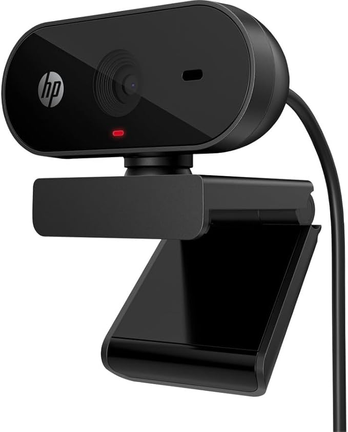HP 325 Webcam - USB Type A - 1920 x 1080 Video - 66° Angle - Microphone - Notebook Monitor