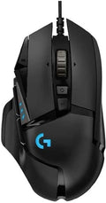 Logitech G502 Hero High Performance Wired Gaming Mouse Hero 25K Sensor 25600 DPI RGB Adjustable Weights 11 Programmable Buttons On-Board Memory PC/Mac